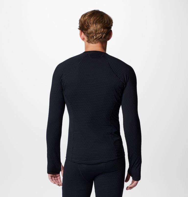Chemise ras du cou de base Omni-Heat Helix pour hommes, Color: Black, image 2