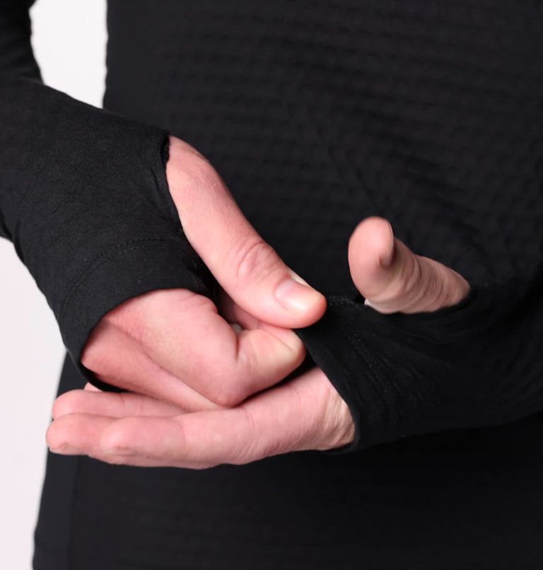 Chemise ras du cou de base Omni-Heat Helix pour hommes, Color: Black