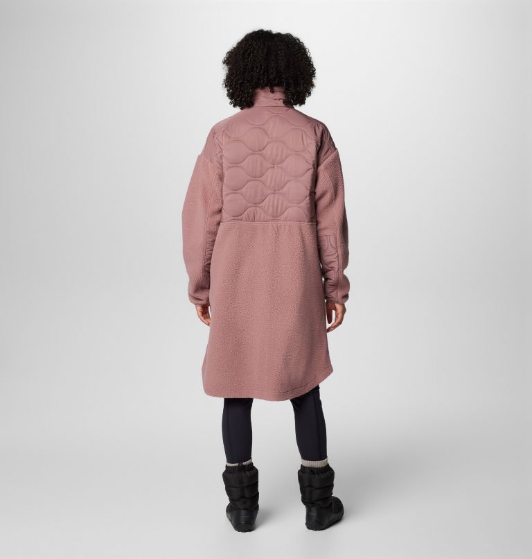 Women's Cloud Point Long Fleece Jacket, Color: Fig, image 2