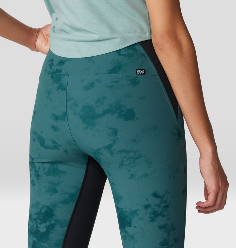 Women's Chockstone Tight, Color: Aqua Green Nebula Print, image 5