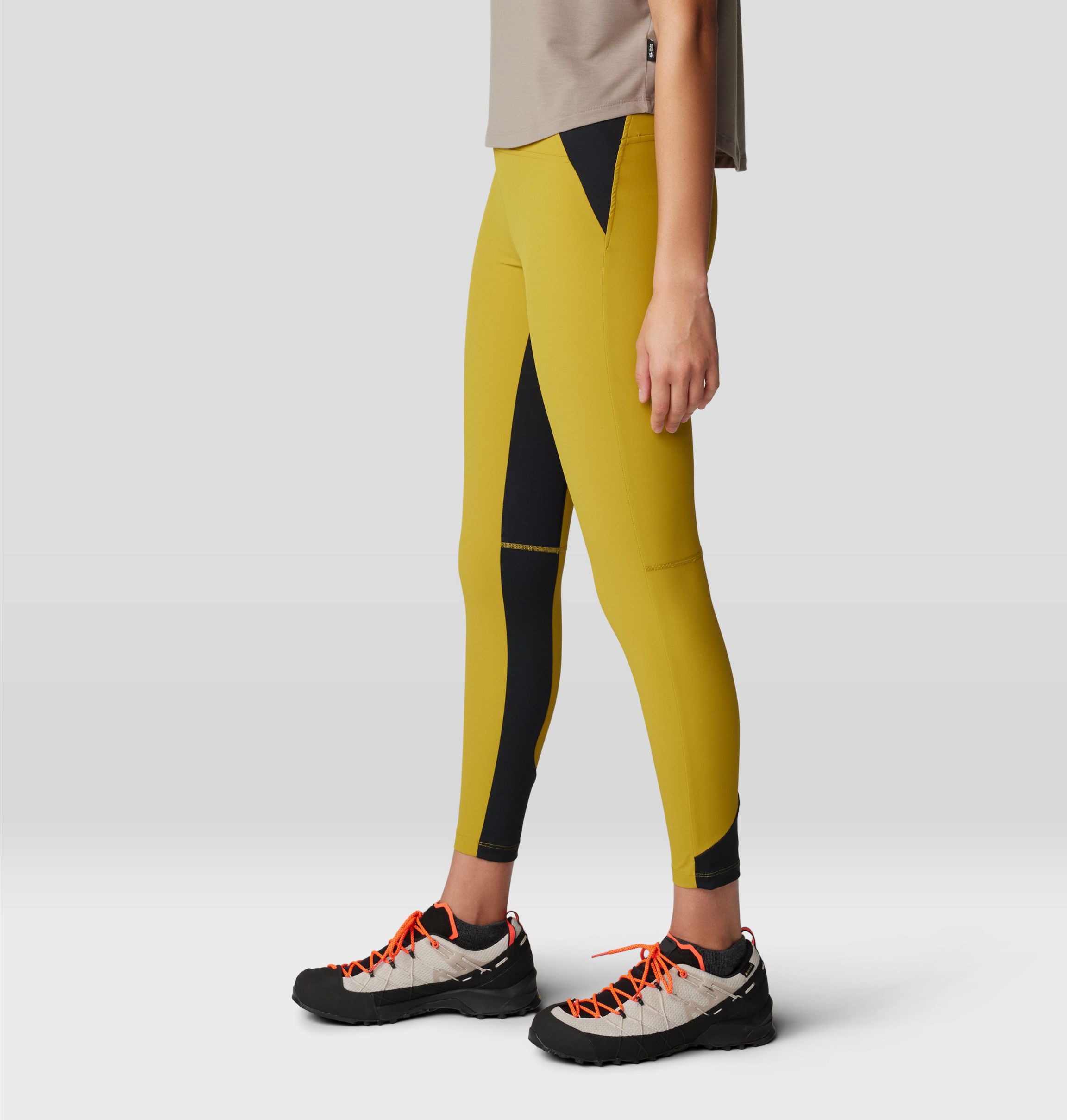 The North Face Steep Tech Yellow High Rise Fleece shops Leggings