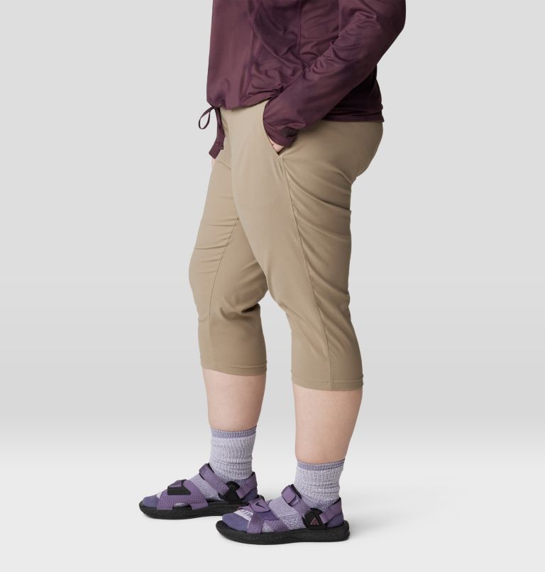 Women's Dynama Capri - Plus Size, Color: Khaki, image 4
