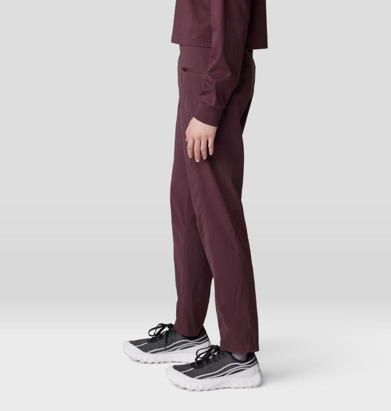 Pantalon taille haute longueur cheville Dynama, Color: Blackberry, image 4