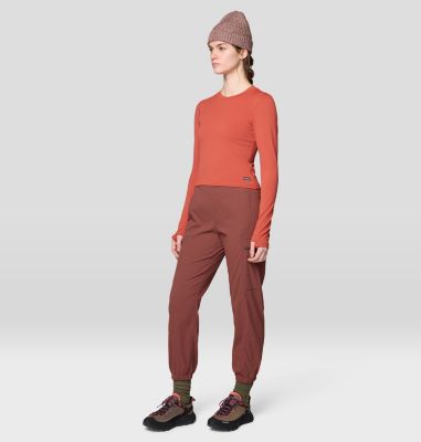 Women's Dynama High Rise Utility Jogger, Color: Bourbon Brown, image 6