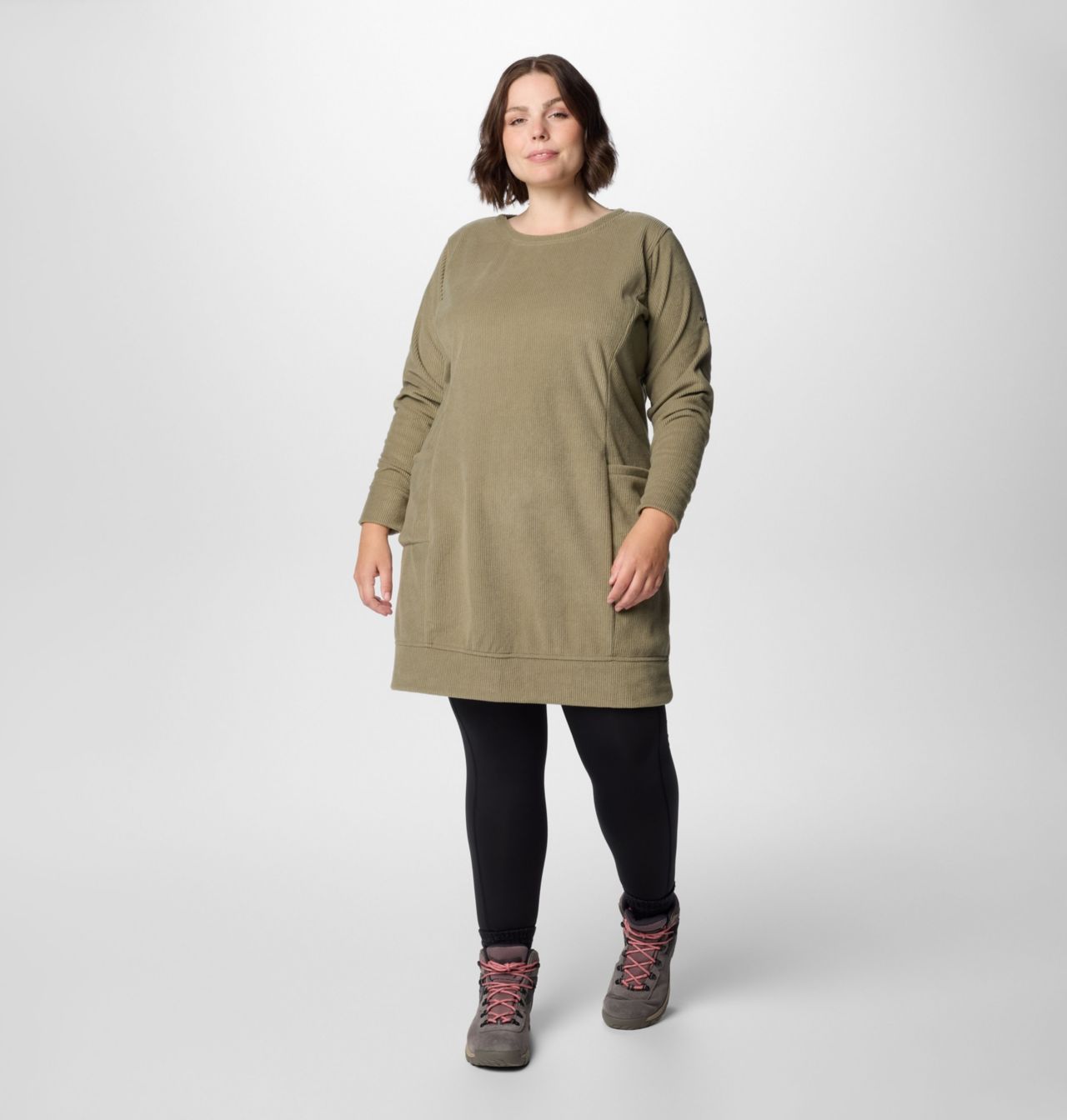 Women's Blue Point Creek™ Fleece Dress - Plus Size 3