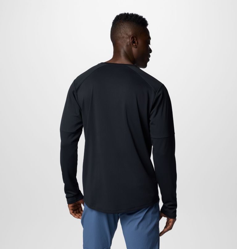 Men's Columbia Tech Knit Long Sleeve Crew, Color: Black, image 2