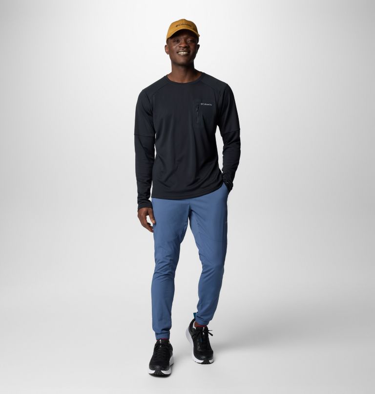 Men's Columbia Tech Long Sleeve Technical Knit Sweatshirt, Color: Black, image 3
