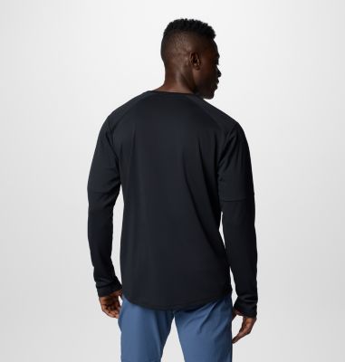 Men's Columbia Tech Long Sleeve Technical Knit Sweatshirt, Color: Black, image 2