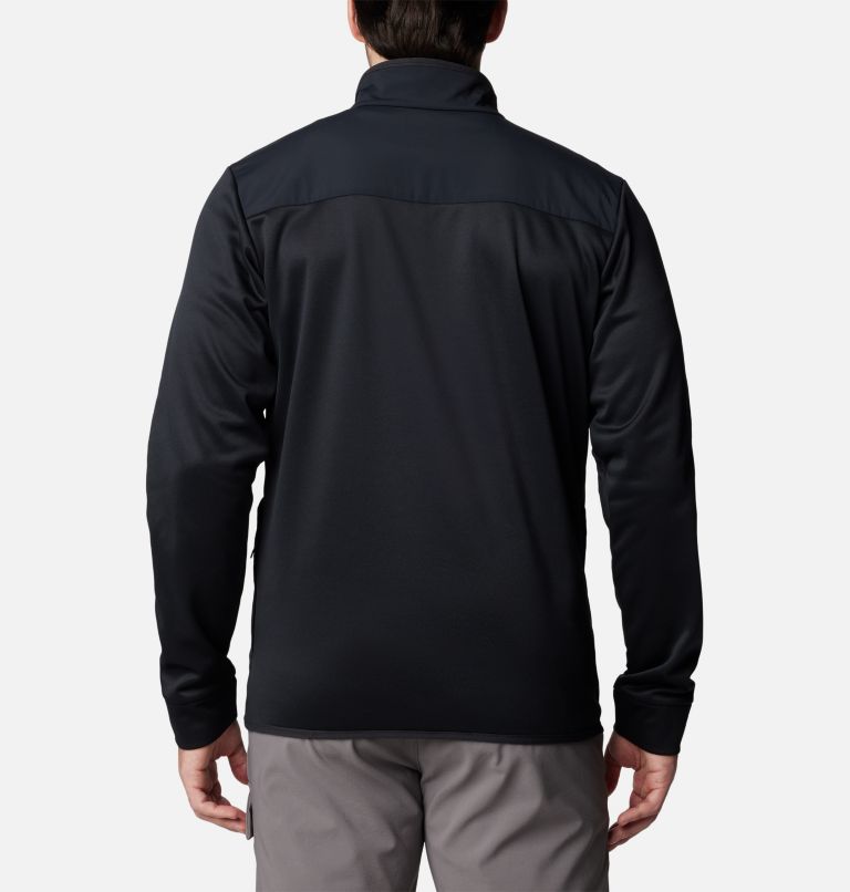 Men's Columbia Tech Fleece Half Zip Pullover, Color: Black, image 2