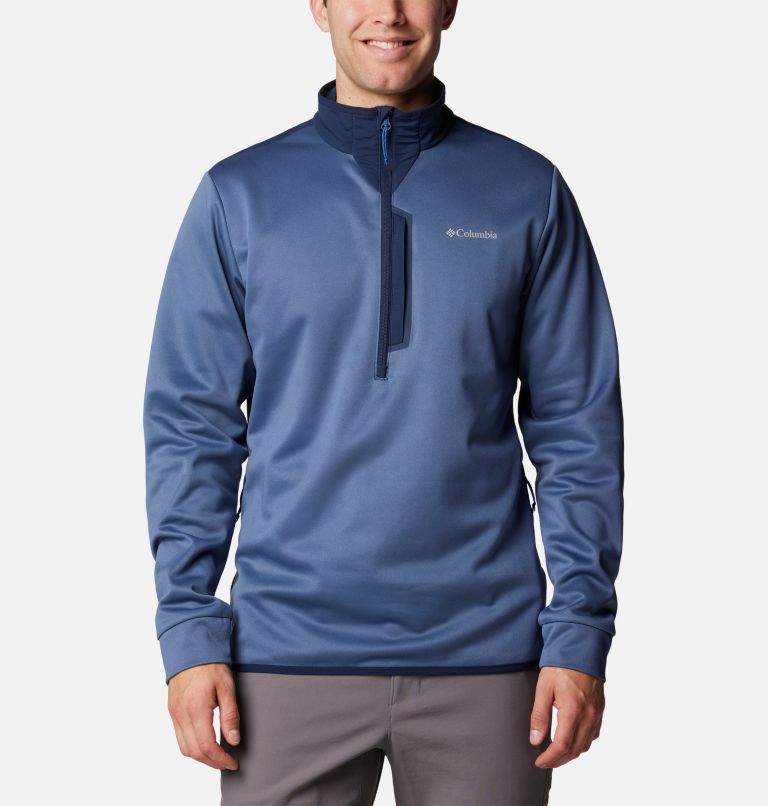 Haut Demi-Zip Columbia Tech Homme, Color: Dark Mountain, Collegiate Navy, image 1