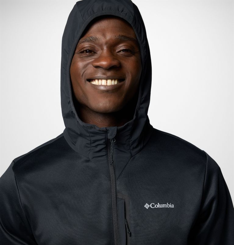 Men's Columbia Tech Fleece Full Zip Hoodie, Color: Black, image 5