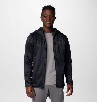Men's Columbia Tech Fleece Hooded Jacket, Color: Black, image 1