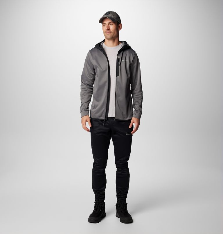 Chaqueta de forro polar con capucha Columbia Tech para hombre, Color: City Grey, Black, image 3