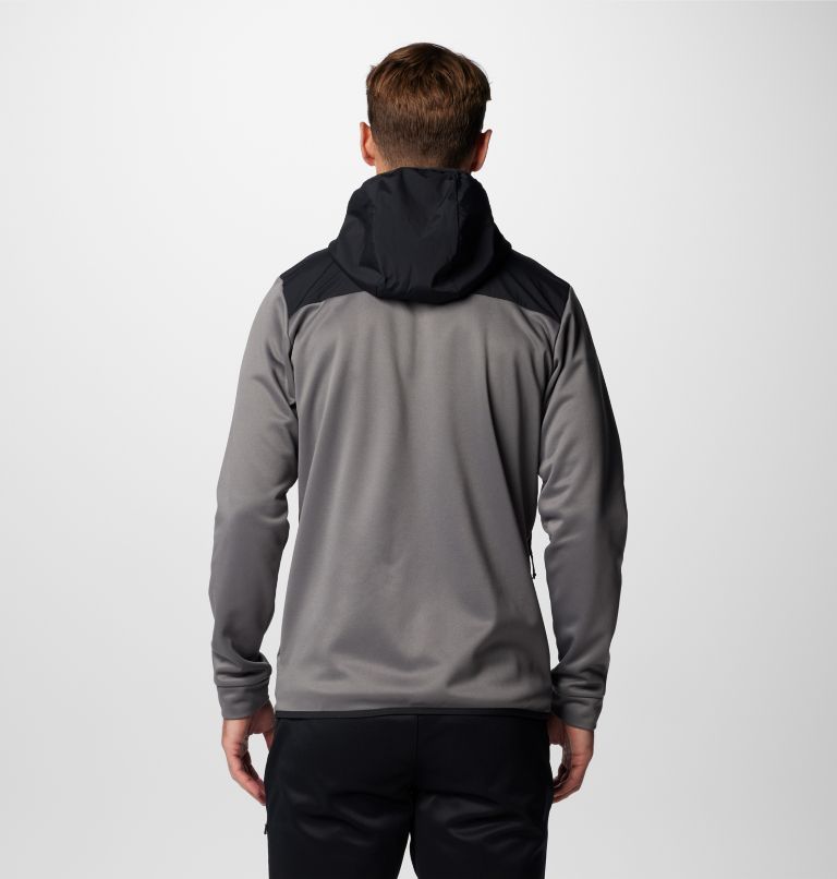 Chaqueta de forro polar con capucha Columbia Tech para hombre, Color: City Grey, Black, image 2