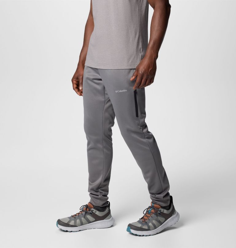 Pantalon en laine polaire Columbia Tech pour hommes, Color: City Grey, Black, image 4