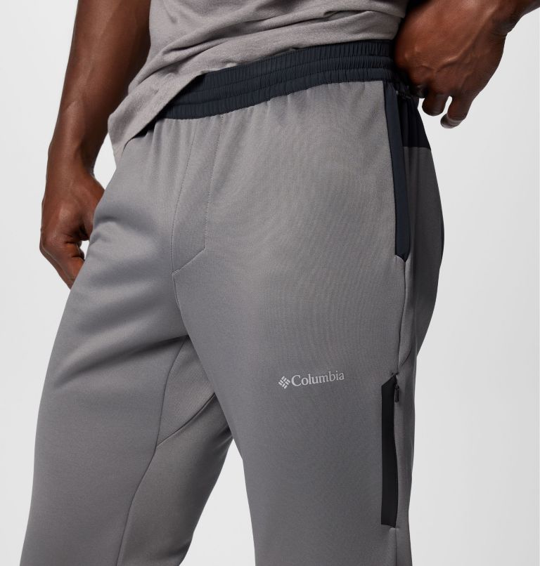 Pantalon en laine polaire Columbia Tech pour hommes, Color: City Grey, Black, image 7