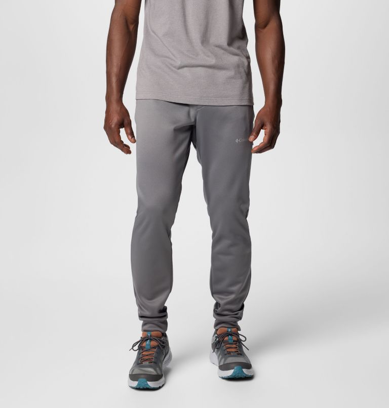 Pantalon en laine polaire Columbia Tech pour hommes, Color: City Grey, Black, image 1