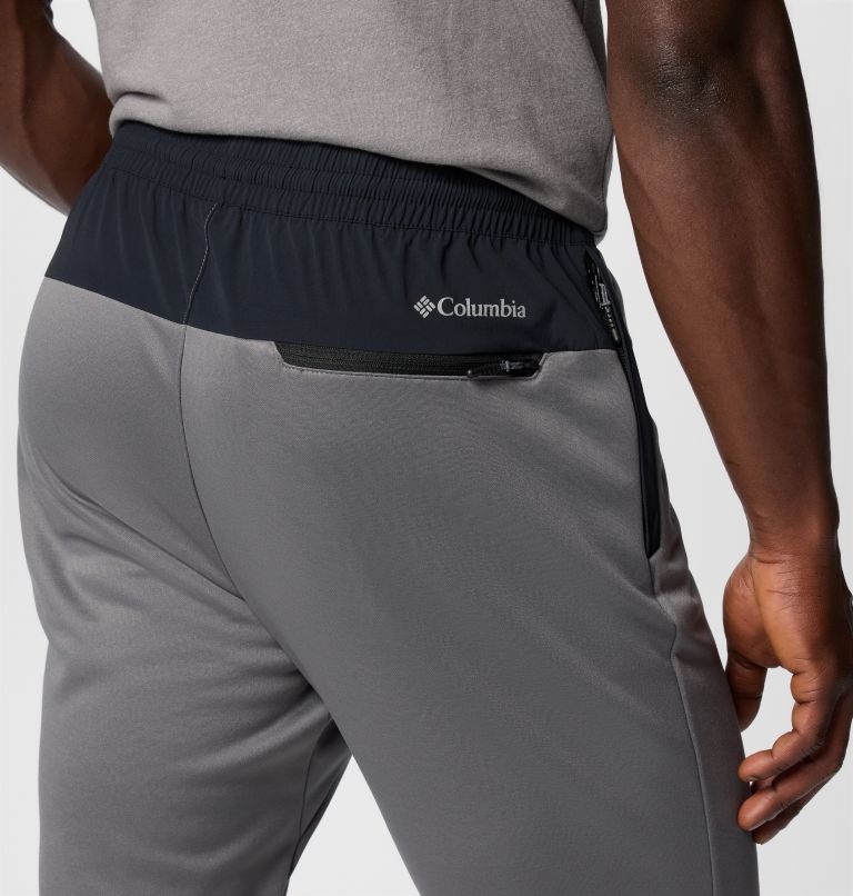 Pantalón de forro polar Columbia Tech para hombre, Color: City Grey, Black, image 6