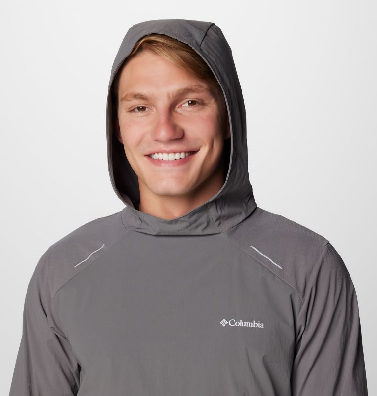 Men's Columbia Tech Wind Pullover, Color: City Grey, image 5