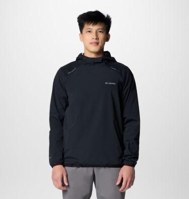 Men's Columbia Tech Wind Pullover, Color: Black, image 1