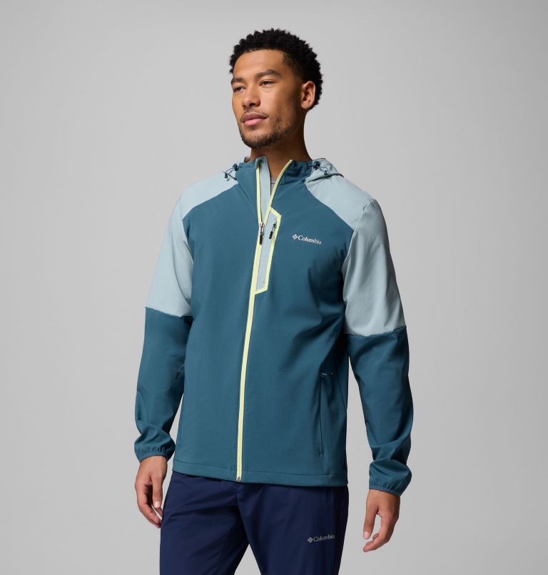 Columbia Tech Softshell Jacke mit Kapuze für Männer, Color: Everblue, Crushed Blue, image 4