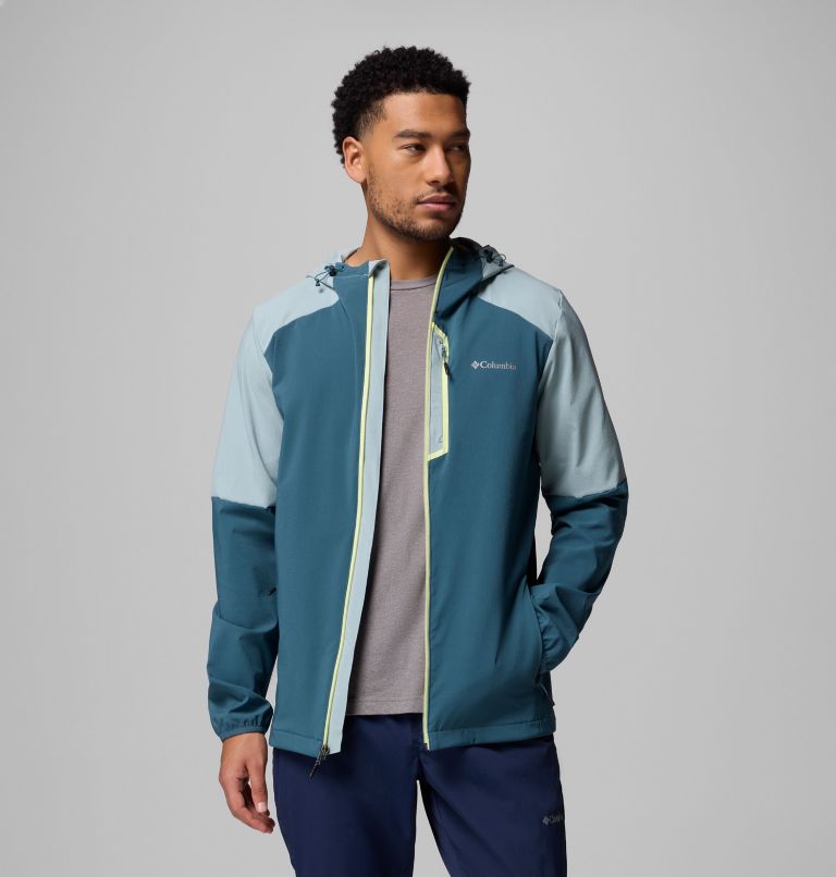 Columbia Tech Softshell Jacke mit Kapuze für Männer, Color: Everblue, Crushed Blue, image 5