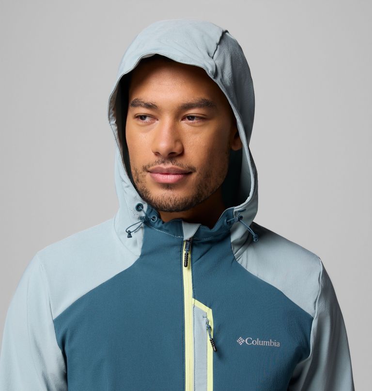 Columbia Tech Softshell Jacke mit Kapuze für Männer, Color: Everblue, Crushed Blue, image 6