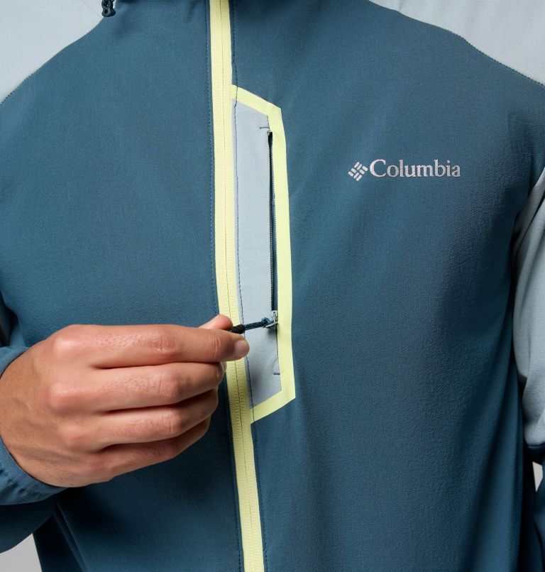 Columbia Tech Softshell Jacke mit Kapuze für Männer, Color: Everblue, Crushed Blue, image 7