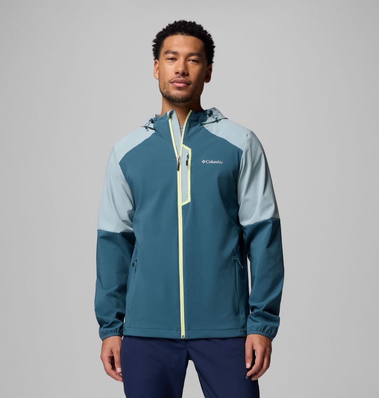 Columbia Tech Softshell Jacke mit Kapuze für Männer, Color: Everblue, Crushed Blue, image 1