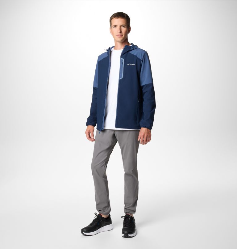 Columbia Tech Softshell Jacke mit Kapuze für Männer, Color: Collegiate Navy, Dark Mtn, image 3