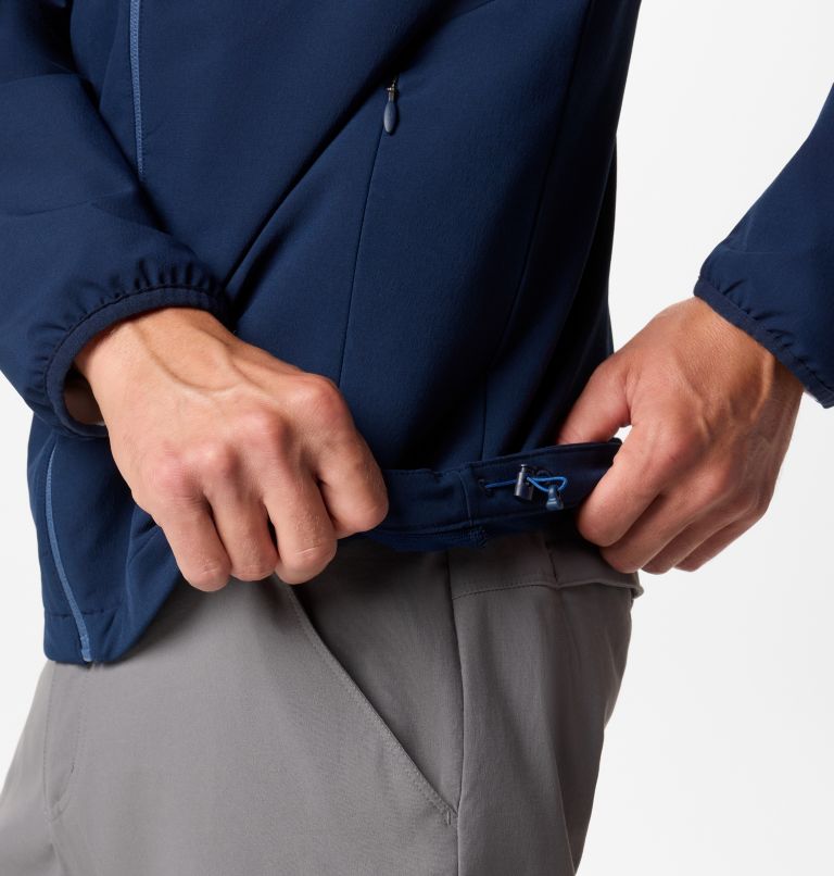 Columbia Tech Softshell Jacke mit Kapuze für Männer, Color: Collegiate Navy, Dark Mtn, image 6
