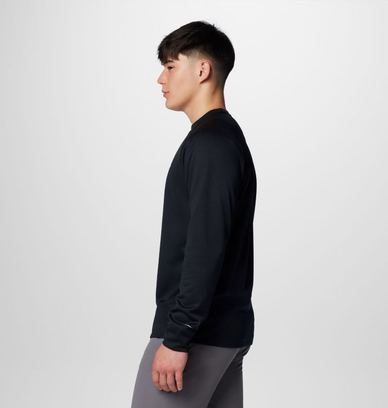 Men's Black Mesa Waffle Knit Crew II, Color: Black, image 4