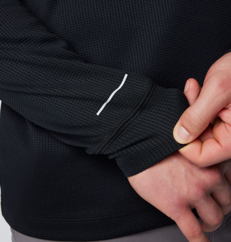 Men's Black Mesa Waffle Knit Crew II, Color: Black, image 7