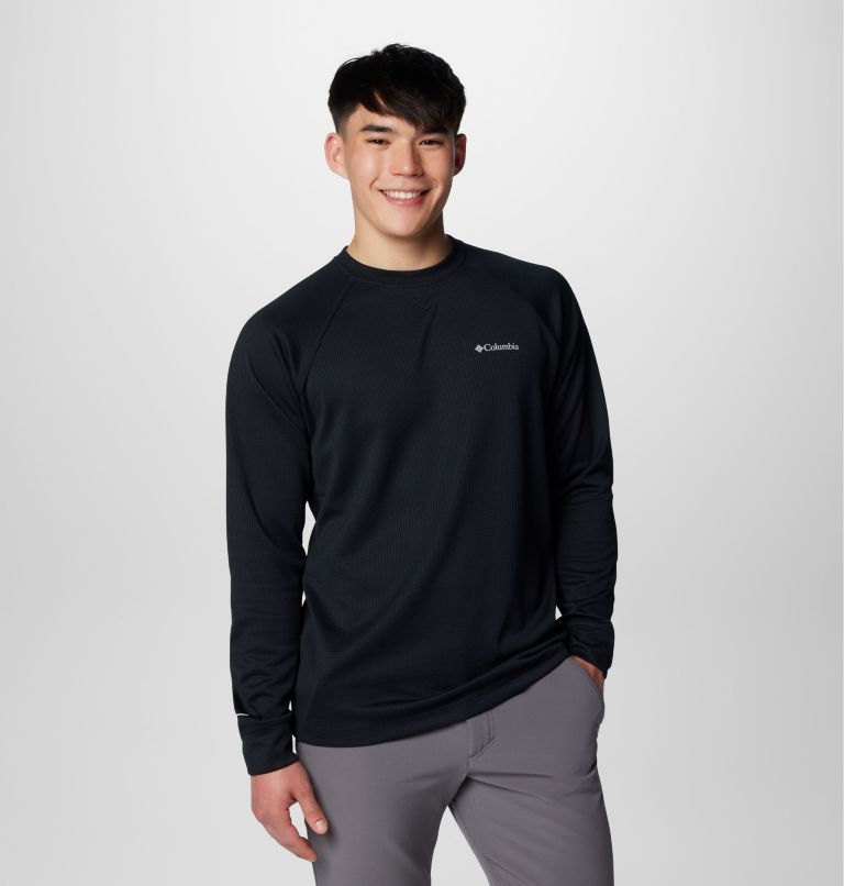 Men's Black Mesa Waffle Knit Crew II, Color: Black, image 8