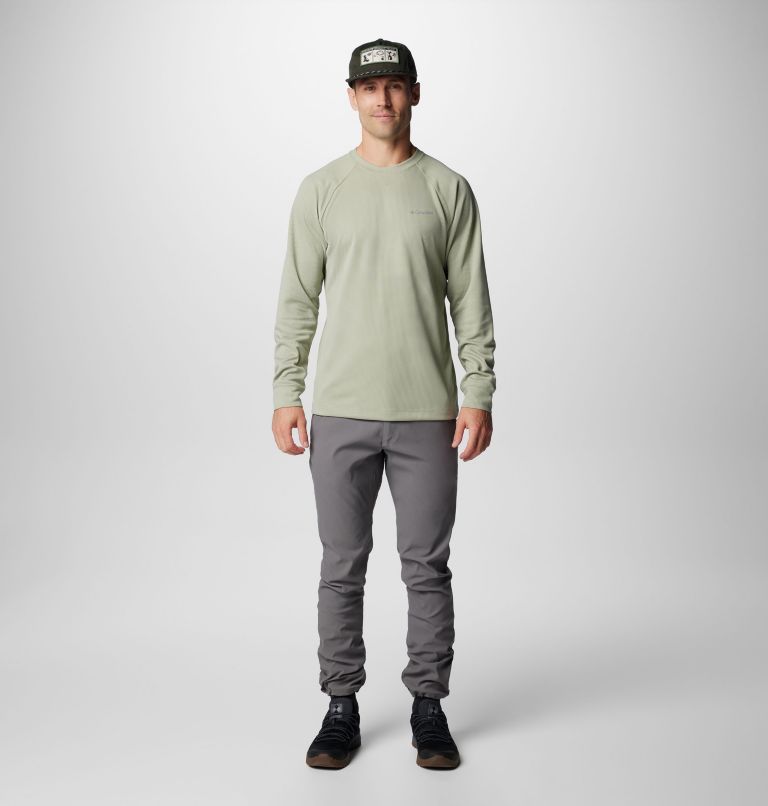 Men's Black Mesa Waffle Knit Crew II, Color: Safari, image 3