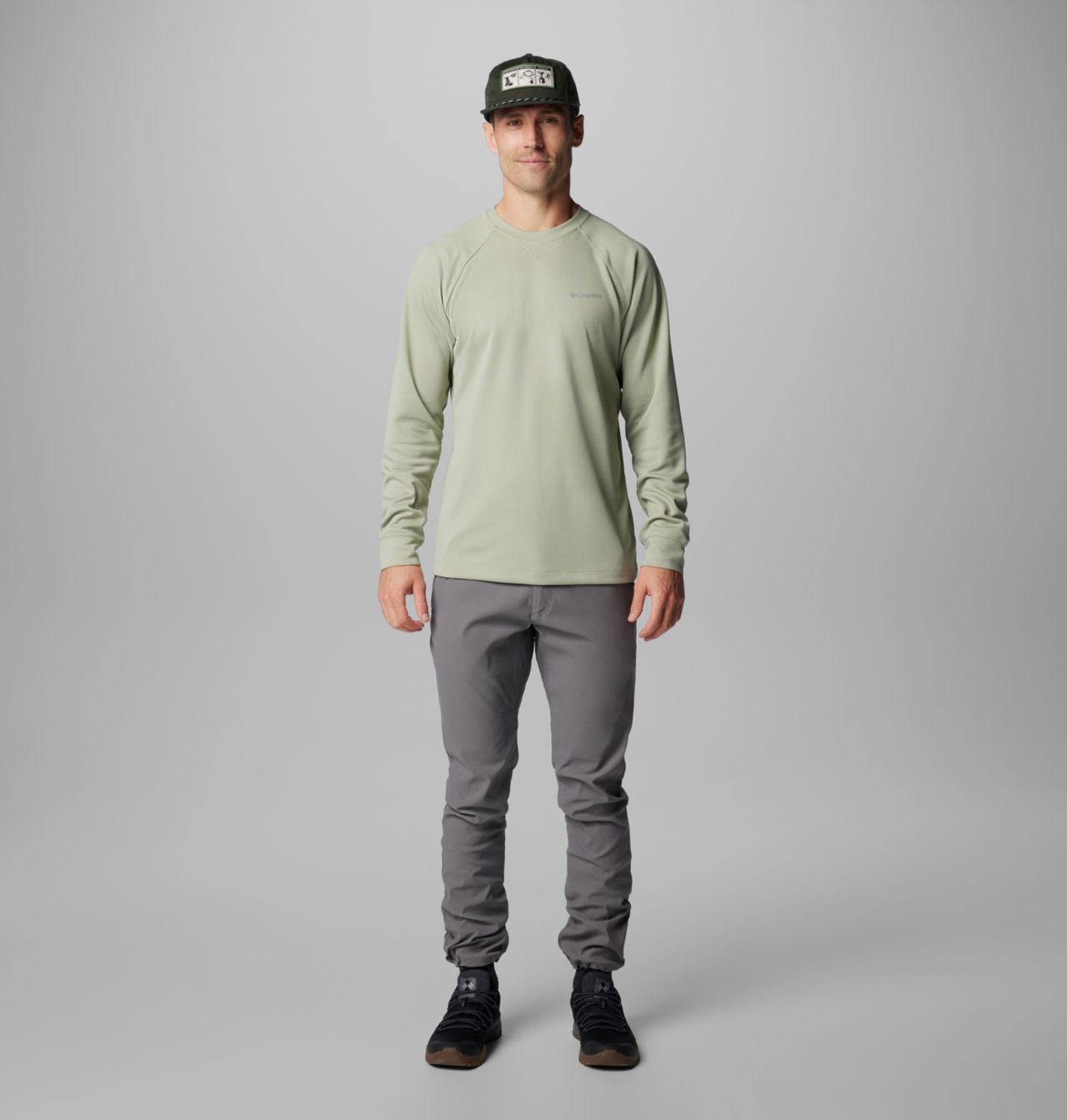 Men's Black Mesa™ Waffle Knit Crew II | 348 | XXL 3