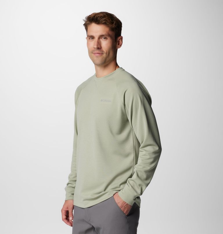 Men's Black Mesa Waffle Knit Crew II, Color: Safari, image 4