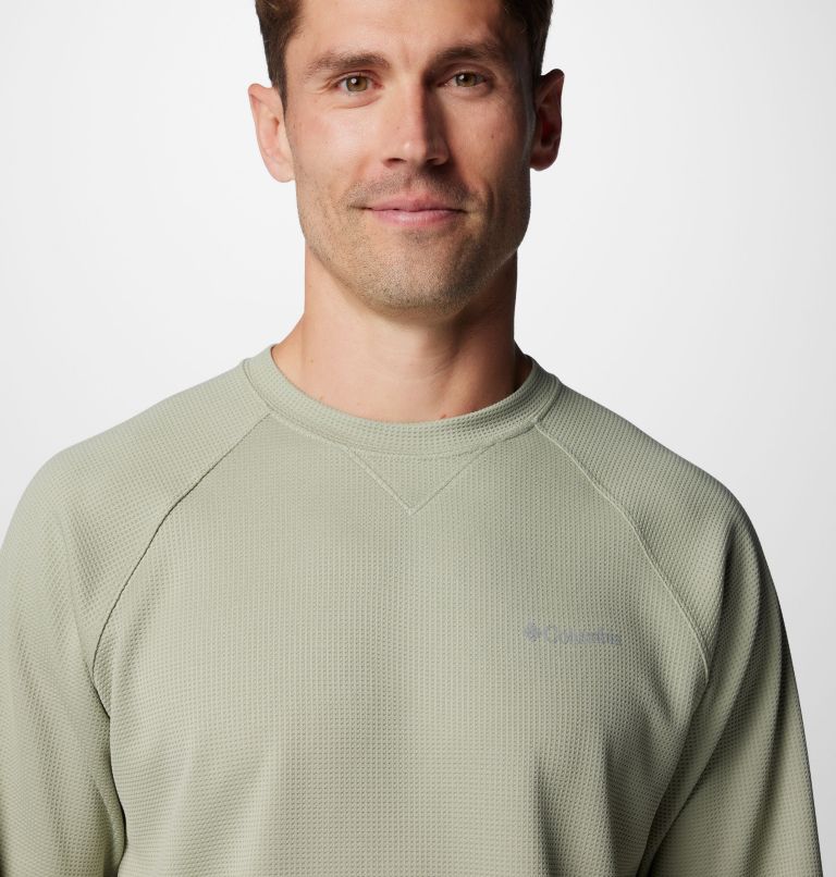 Men's Black Mesa Waffle Knit Crew II, Color: Safari, image 5