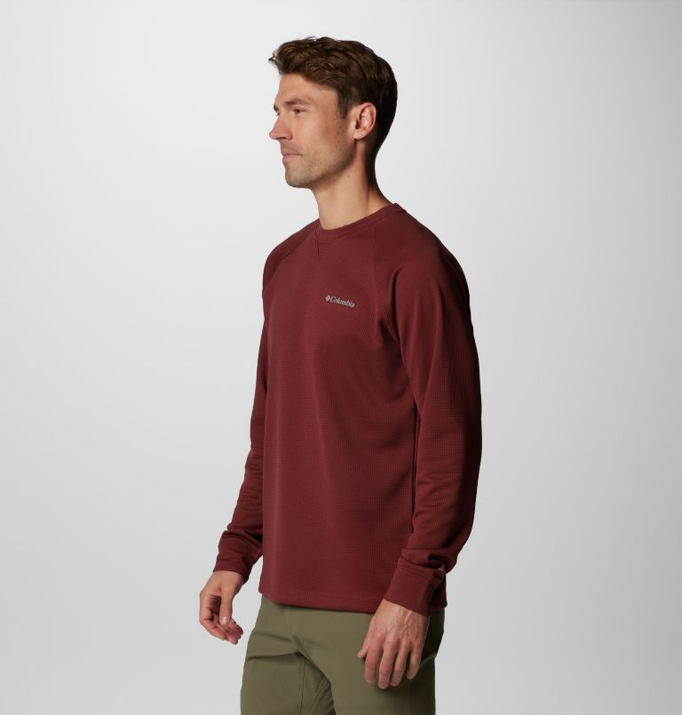 Men's Black Mesa Waffle Knit Crew II, Color: Spice, image 4
