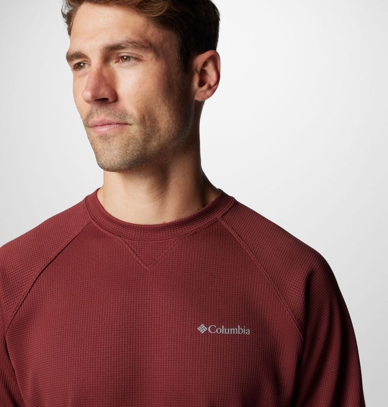 Men's Black Mesa Waffle Knit Crew II, Color: Spice, image 5
