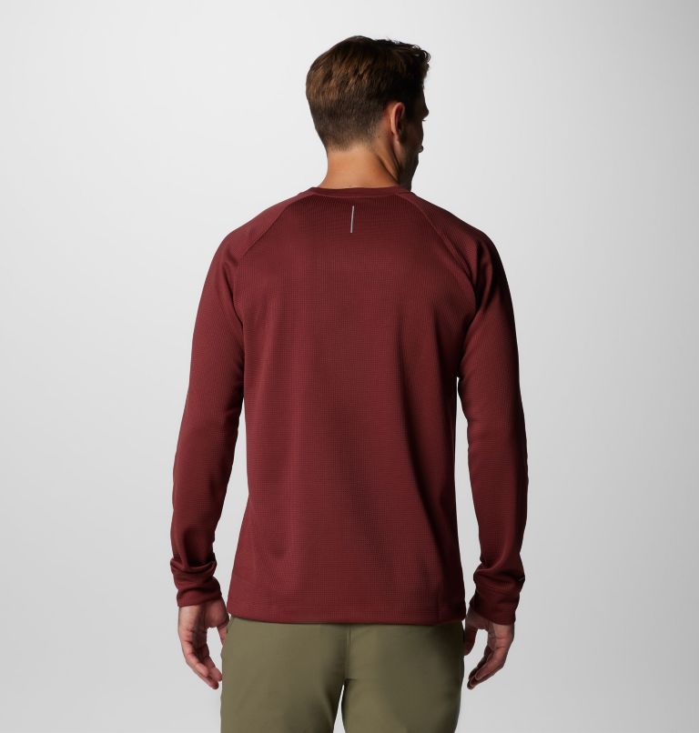 Men's Black Mesa Waffle Knit Crew II, Color: Spice, image 2