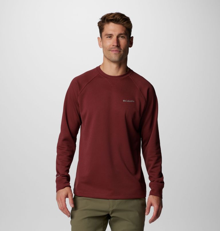 Men's Black Mesa Waffle Knit Crew II, Color: Spice, image 1