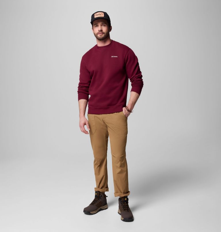 Men's Meridian Creek Crew Shirt, Color: Rich Wine, image 2