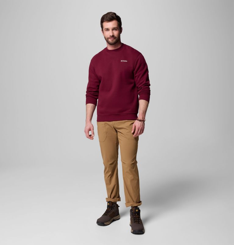Men's Meridian Creek Crew Shirt, Color: Rich Wine, image 7
