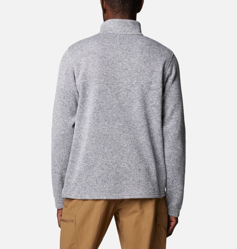 Men's Alto Pass Half Snap Fleece, Color: City Grey Heather, image 2