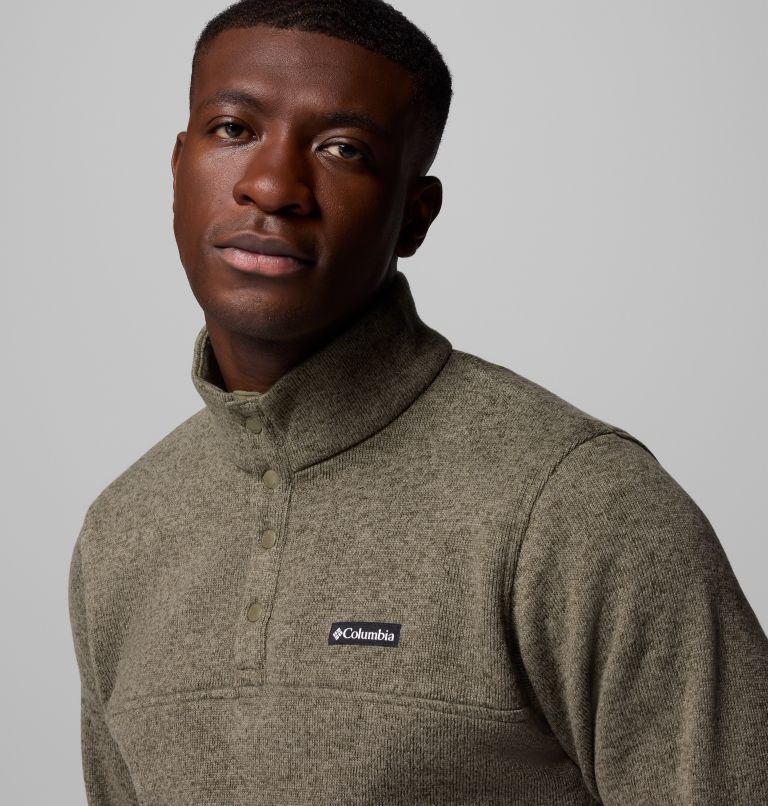 Men's Alto Pass Half Snap Fleece, Color: Stone Green, image 5