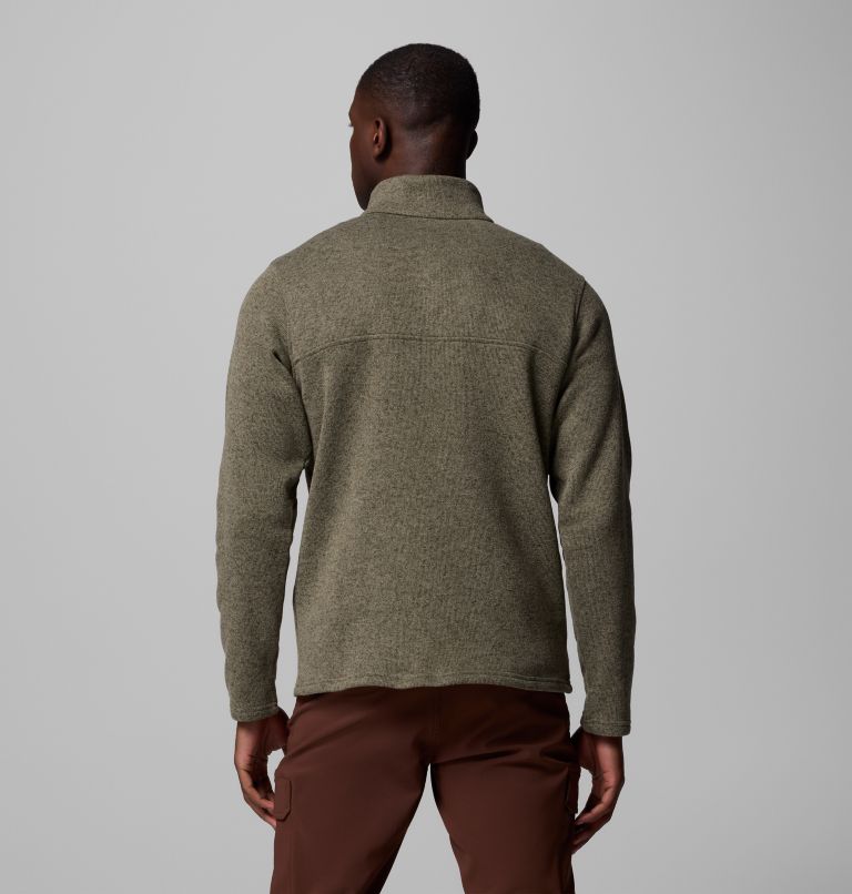 Men's Alto Pass Half Snap Fleece, Color: Stone Green, image 3