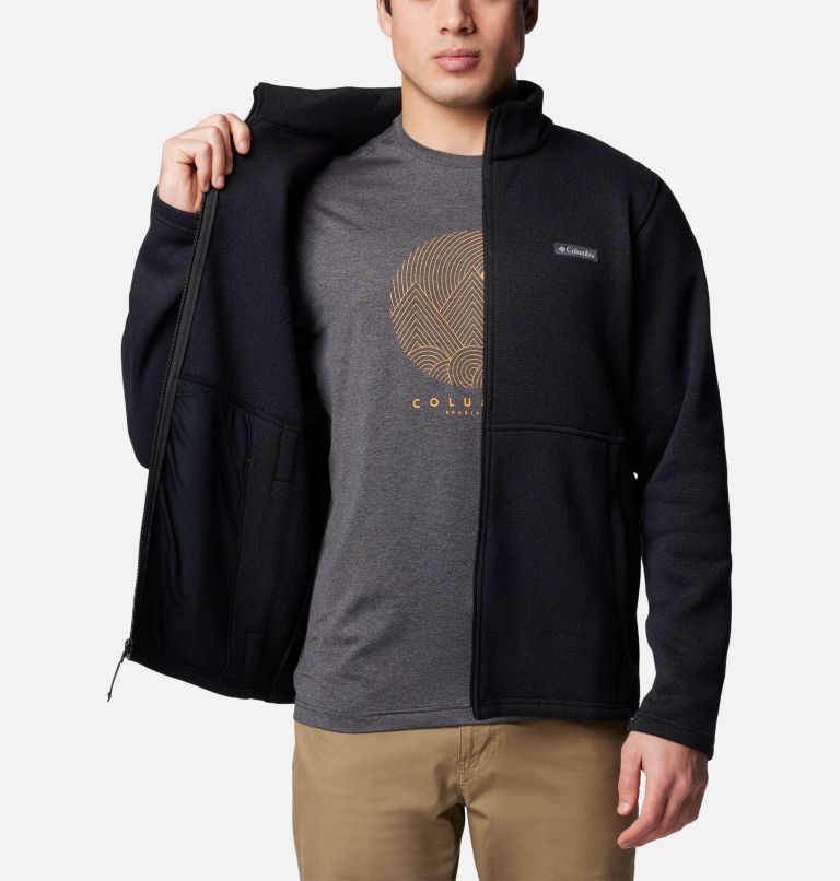 Men's Alto Pass Fleece Jacket, Color: Black, image 5