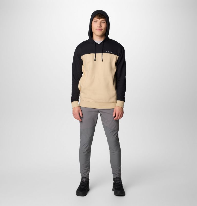 Men's Hart Mountain Pullover Hoodie III, Color: Oatmeal Hthr, Black Hthr, image 3