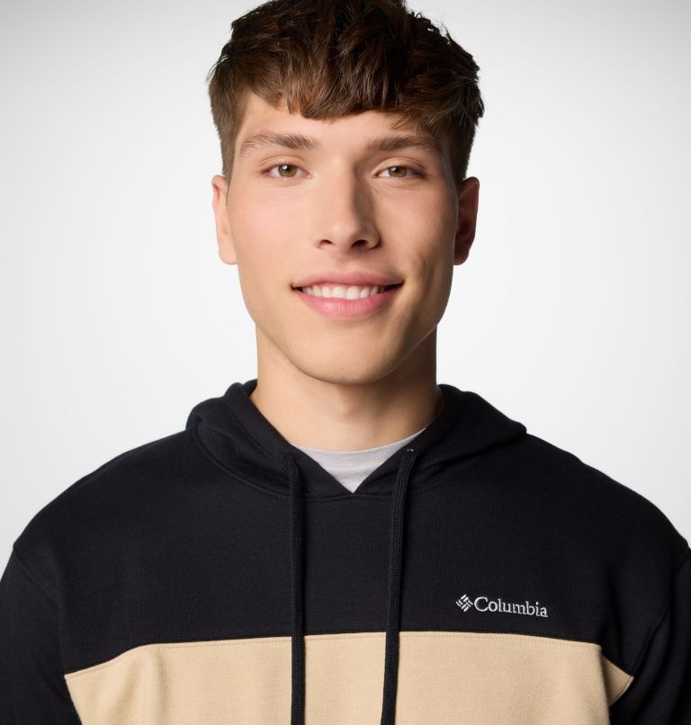 Men's Hart Mountain Pullover Hoodie III, Color: Oatmeal Hthr, Black Hthr, image 5